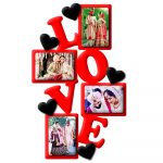 Love Frame with 4 Photo (16x10 inch)