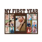 My First Year Wooden Photo Frame (12x18 inch)