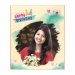 Wood Photo Plaque for Birthday Gift