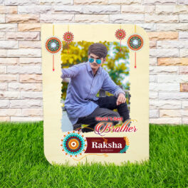 Rakshabandhan Gift Wooden Photo Plaque For Brother